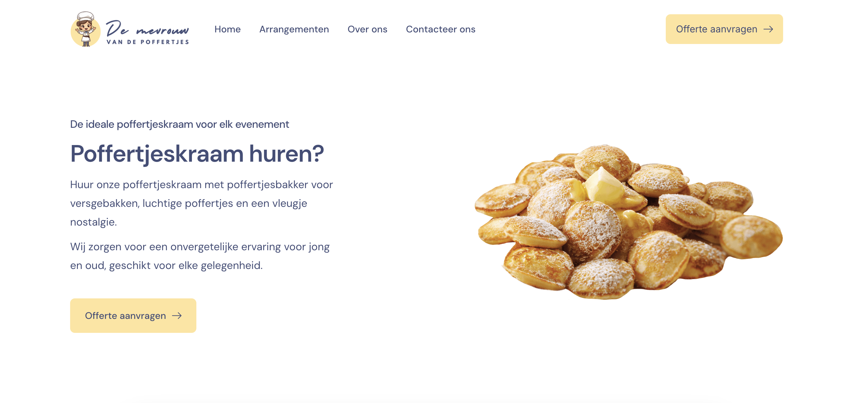 De Mevrouw van de Poffertjes – Van kraam naar knallende website