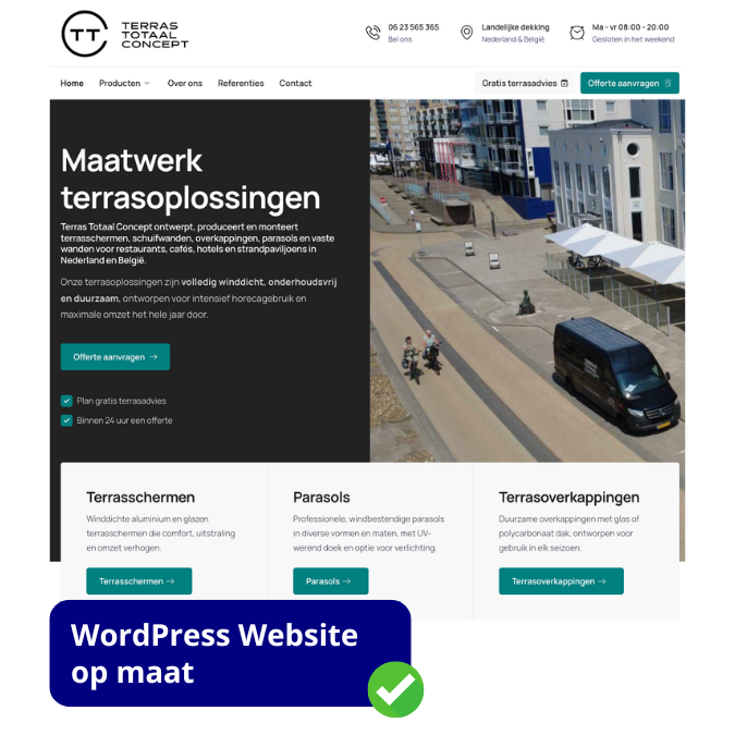 WordPress Website op maat laten maken door ViVortis