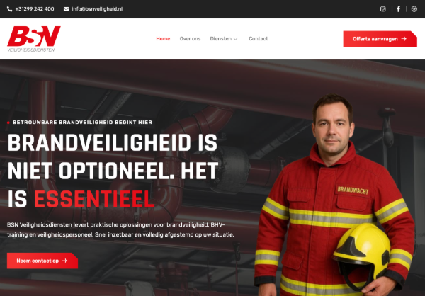WordPress website op maat voor BSN Veiligheid