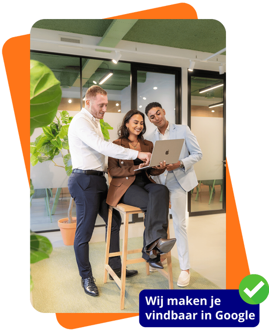 Team van ViVortis bespreekt strategie voor een SEO-geoptimaliseerde website en online vindbaarheid in Google